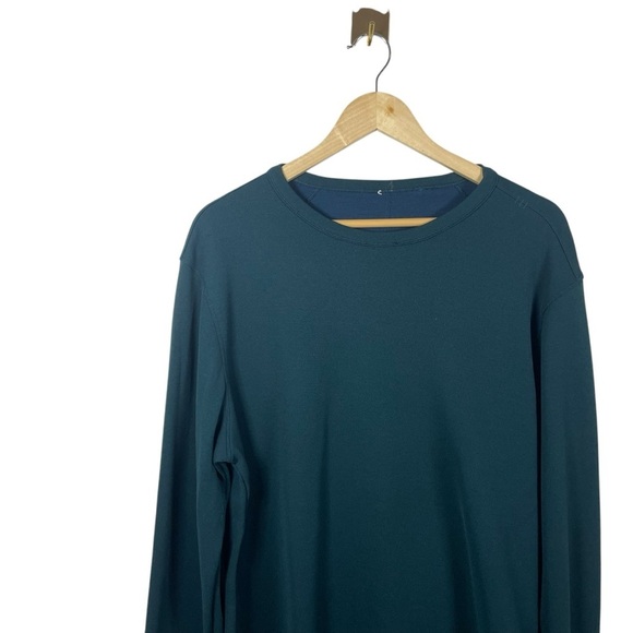 Lululemon Men’s Long Weekend Merino Wool Long Sleeve Teal Size L/XL - Picture 6 of 10